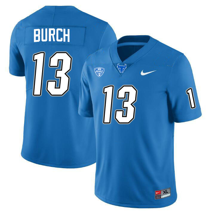 Messiah Burch UB Bulls Jersey,University Of Buffalo Bulls #13 Messiah Burch Jersey Youth-Blue